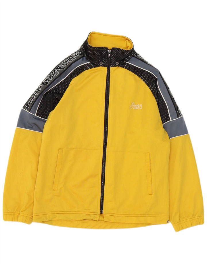 Asics Graphic Survêtement Top Veste Garçon 13-14 ans Jaune Colorblock