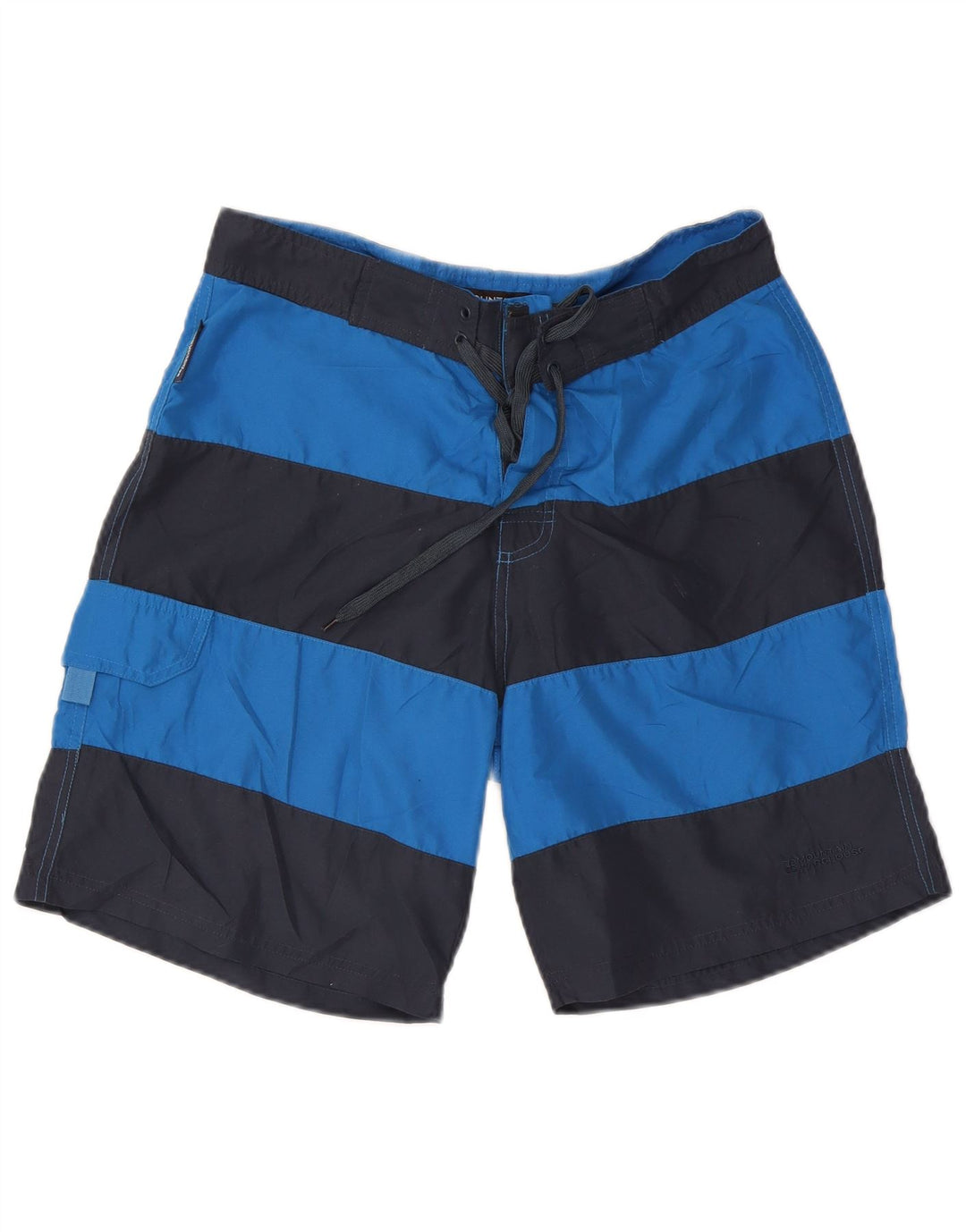 Mountain Warehouse Short de bain pour homme en polyester rayé bleu petit