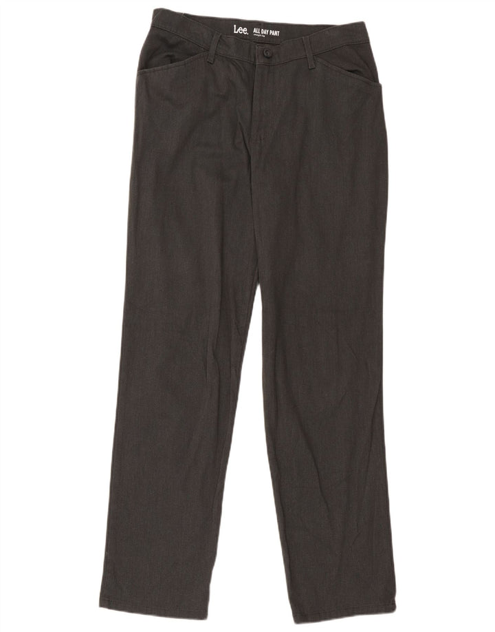 Lee Pantalon décontracté droit pour homme Moyen W30 L31 Gris Coton
