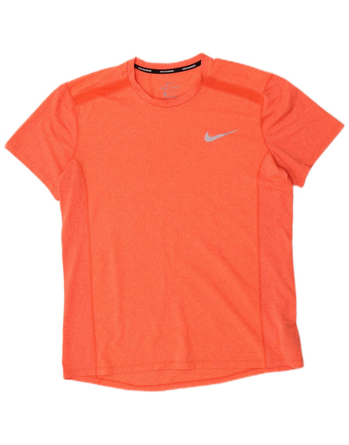 Nike T-shirt graphique à manches courtes pour homme en polyester Orange Large