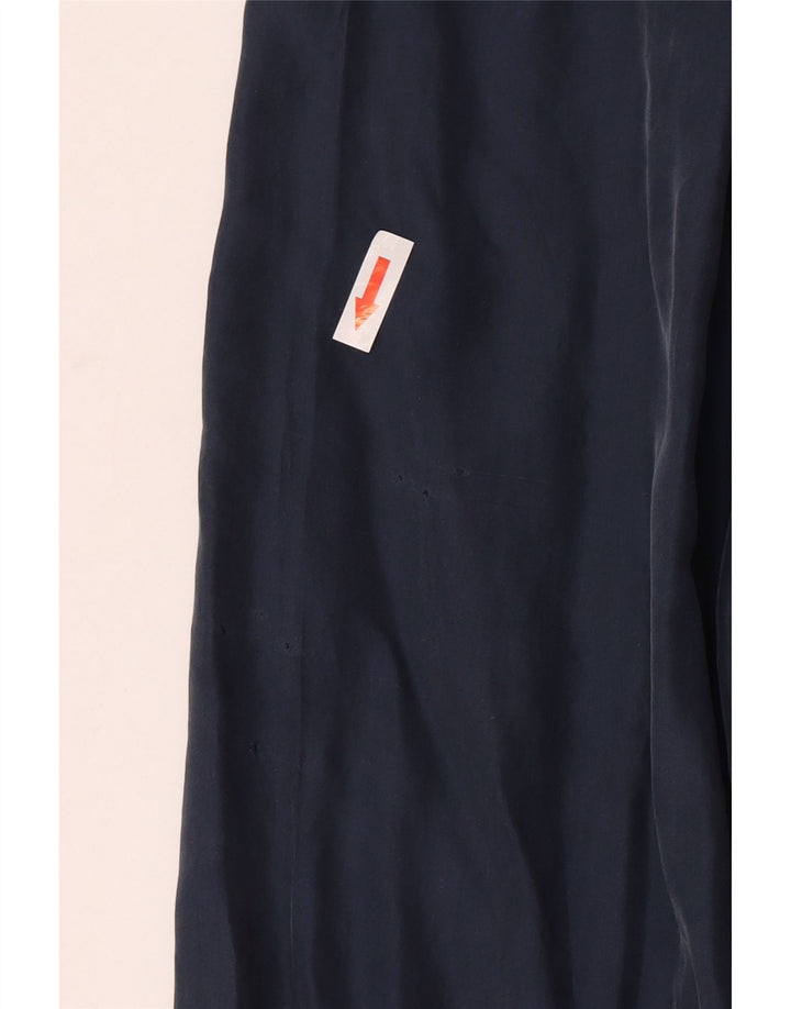 Chemise Homme Vintage Grande Soie Bleu Marine