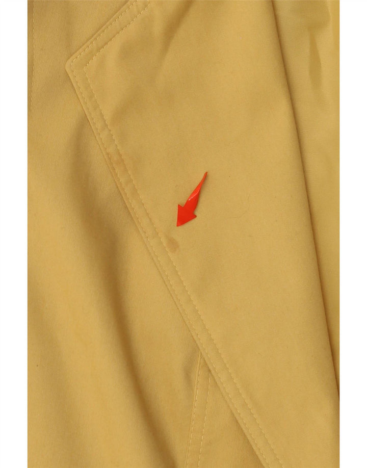 Hucke Veste blazer courte à 3 boutons pour femme EU 42 Large Jaune Coton