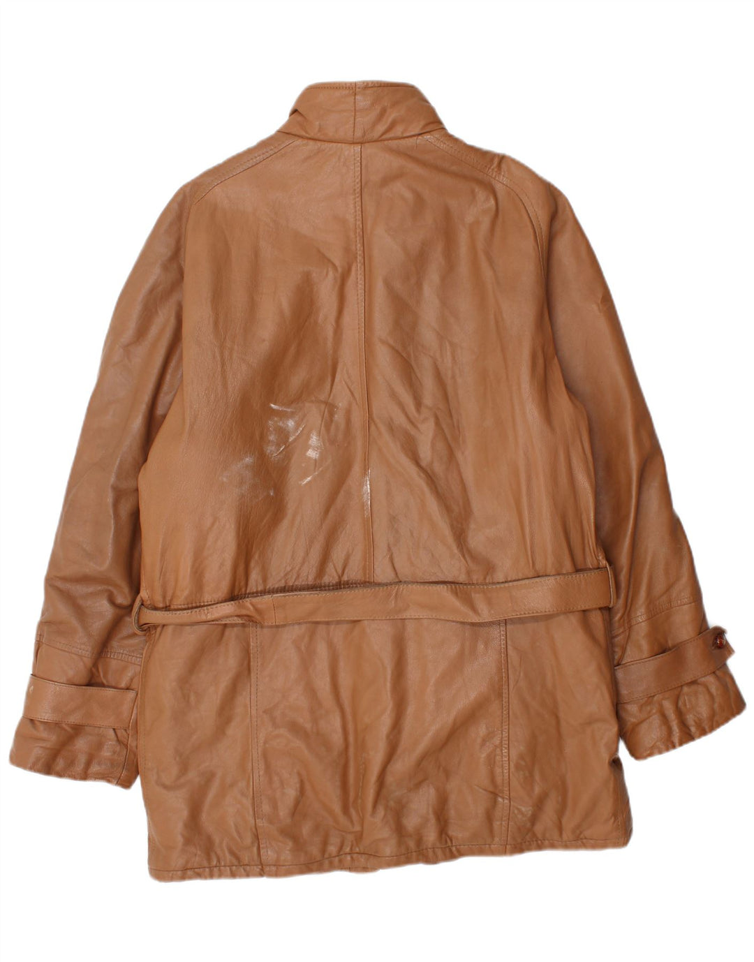 Manteau en cuir homme vintage IT 50 grand cuir marron