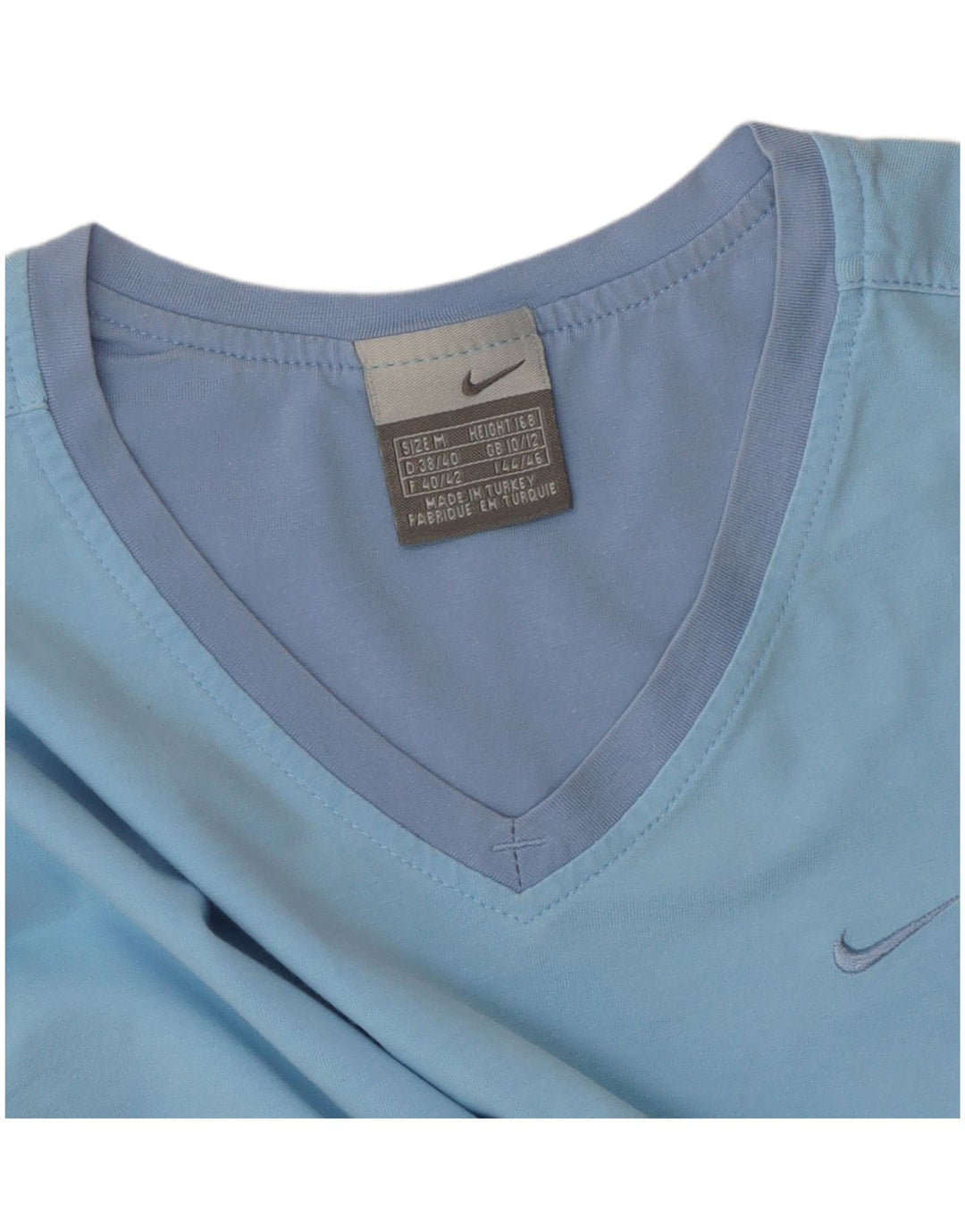 NIKE T-Shirt Femme UK 10/12 Bleu Moyen