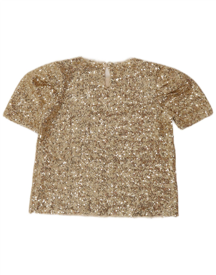Haut chemisier fille Zara 13-14 ans Doré Polyester
