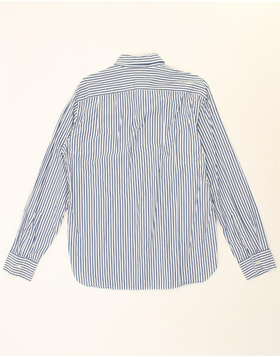 J. CREW Mens Shirt Medium Blue Pinstripe Cotton Vintage J. Crew and Second-Hand J. Crew from Messina Hembry 