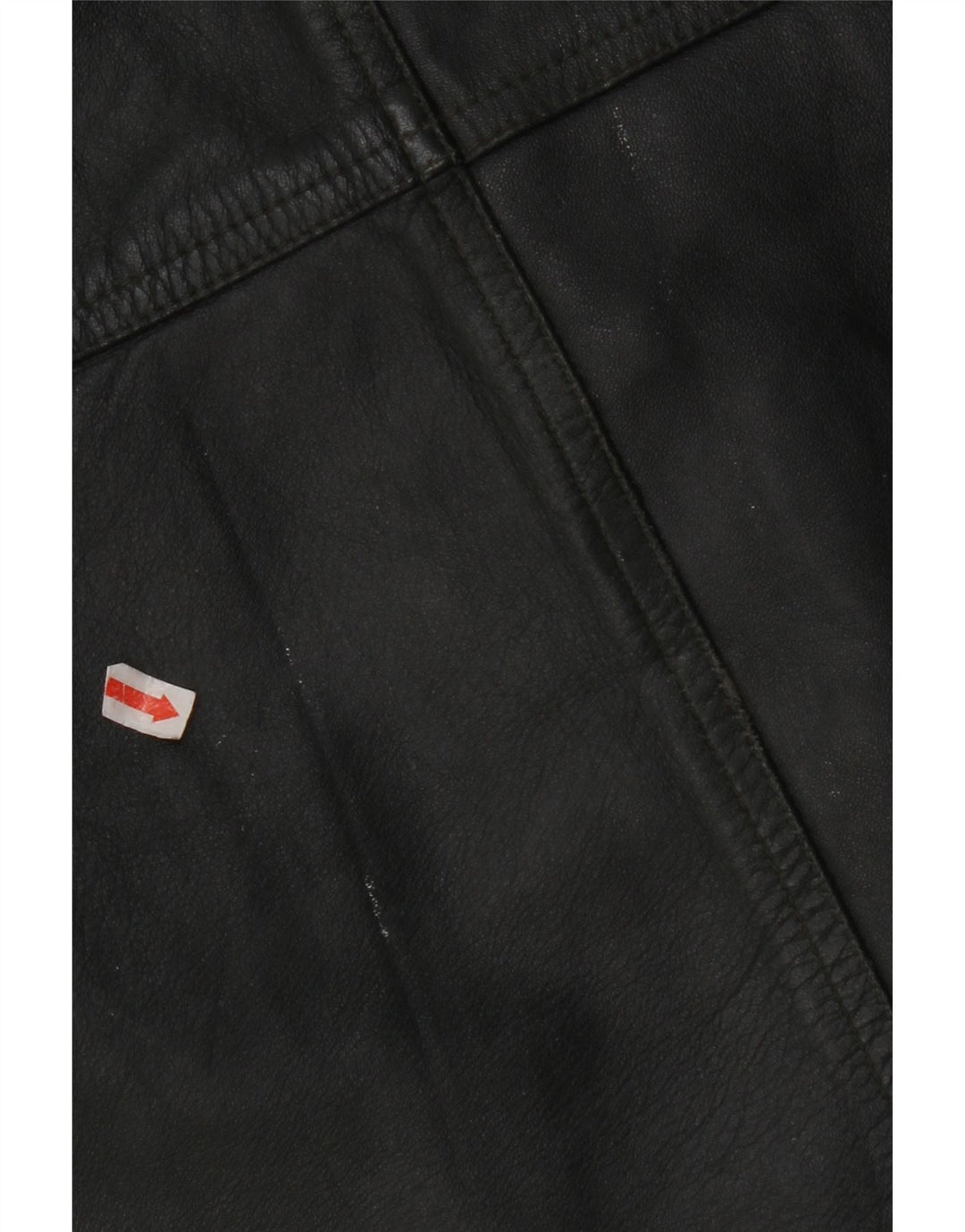 VINTAGE Gilet en cuir homme IT 56 2XL Cuir kaki