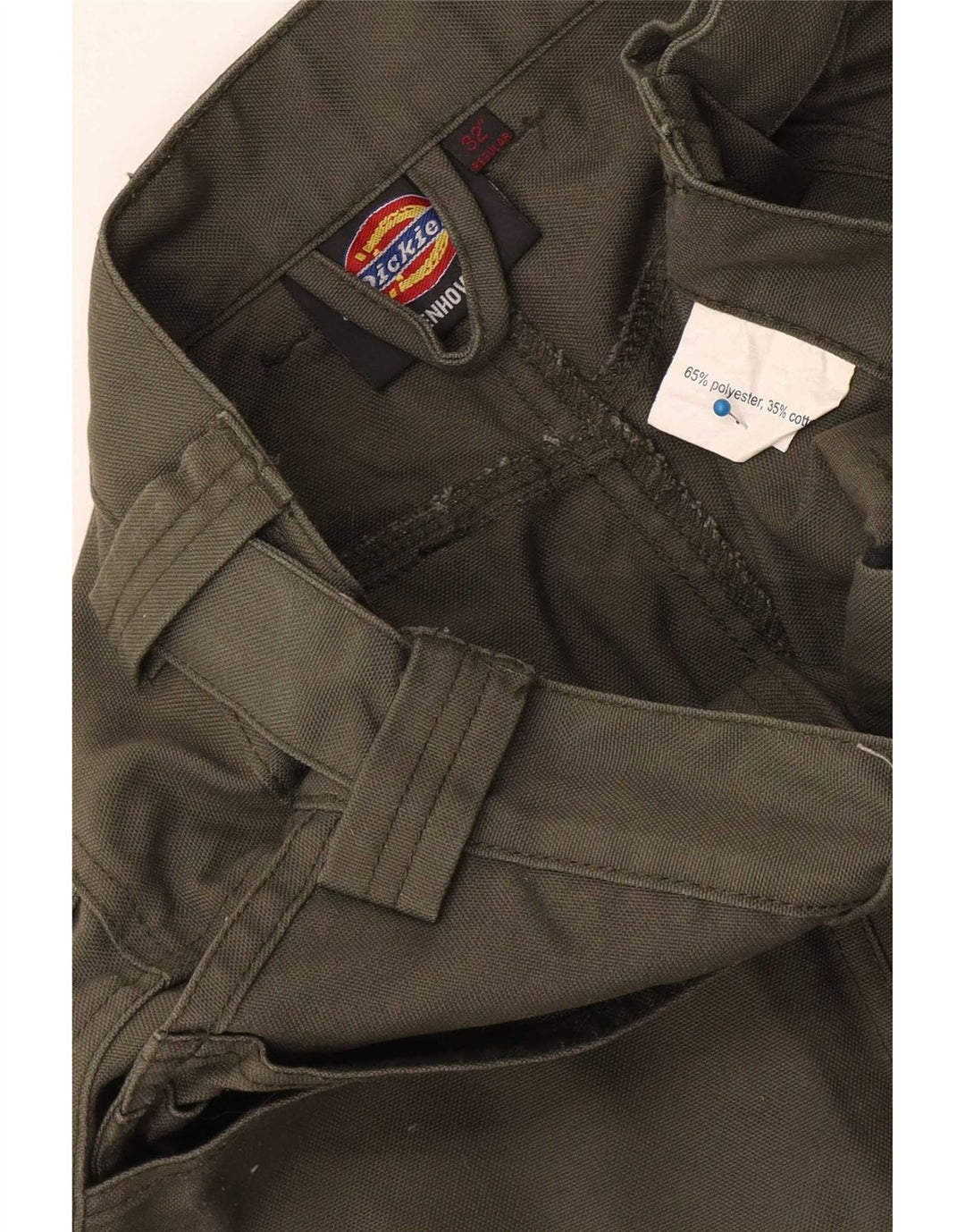 Dickies Pantalon cargo droit pour homme W28 L31 Kaki Colourblock Polyester