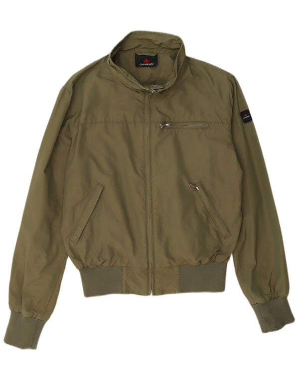 Canadiens Boys Bomber Jacket 15-16 Years Green Cotton