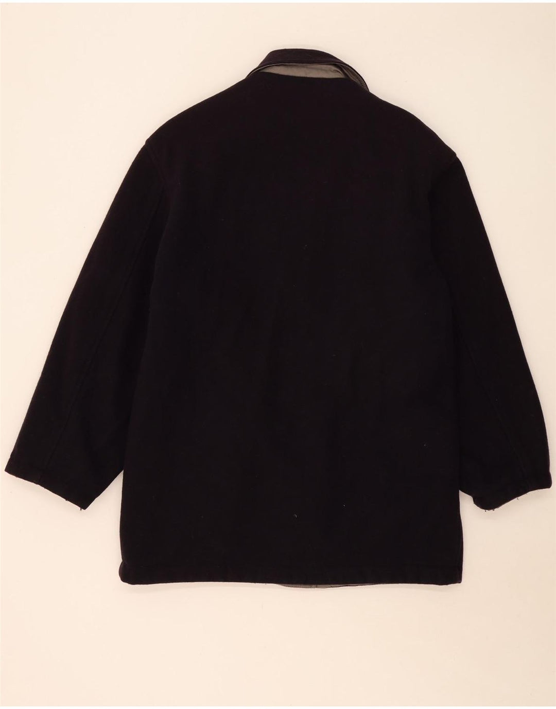 vintage Mens Réversible Coupe-Vent Manteau UK 38 Gris Moyen