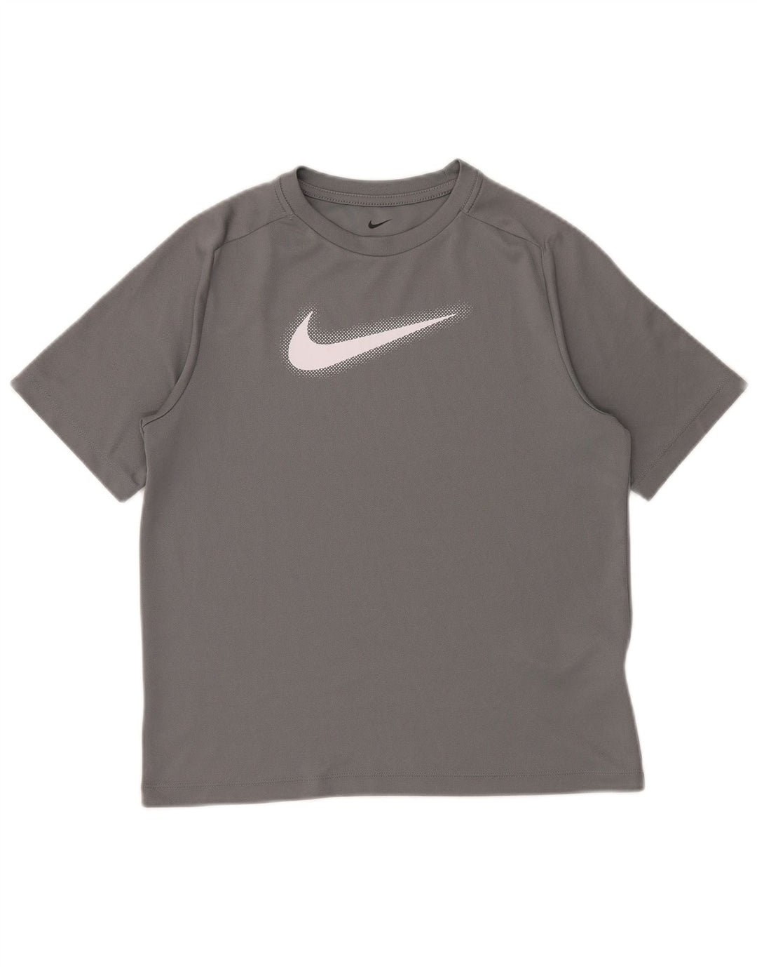 NIKE Garçon Dri Fit Graphic T-Shirt Top 13-14 ans XL Gris Polyester
