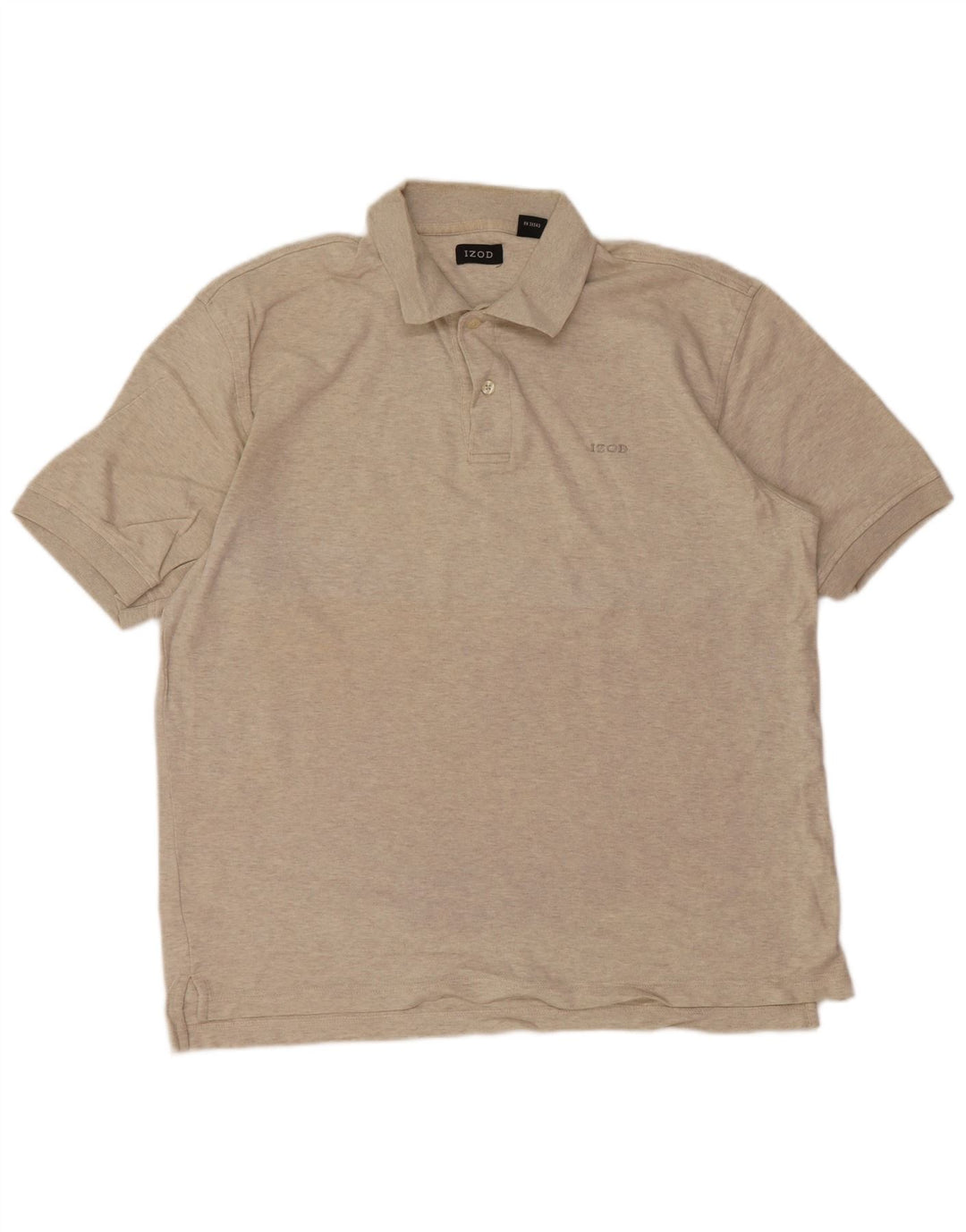 IZOD Polo Homme Gris Moyen Chiné Coton