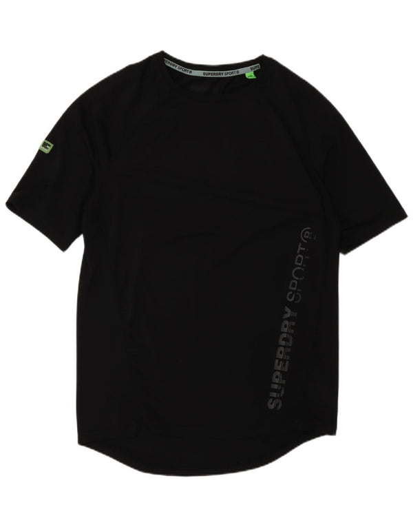 Superdry T-Shirt Lash Graphic Homme Petit Noir Polyester