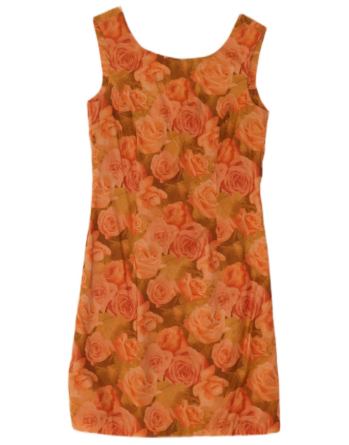 Fox's Robe fourreau sans manches pour femme EU 36 Petit motif floral orange