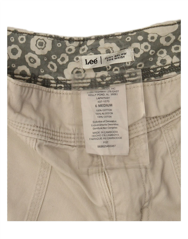 LEE Short cargo pour femme US 6 Medium W28 Coton beige