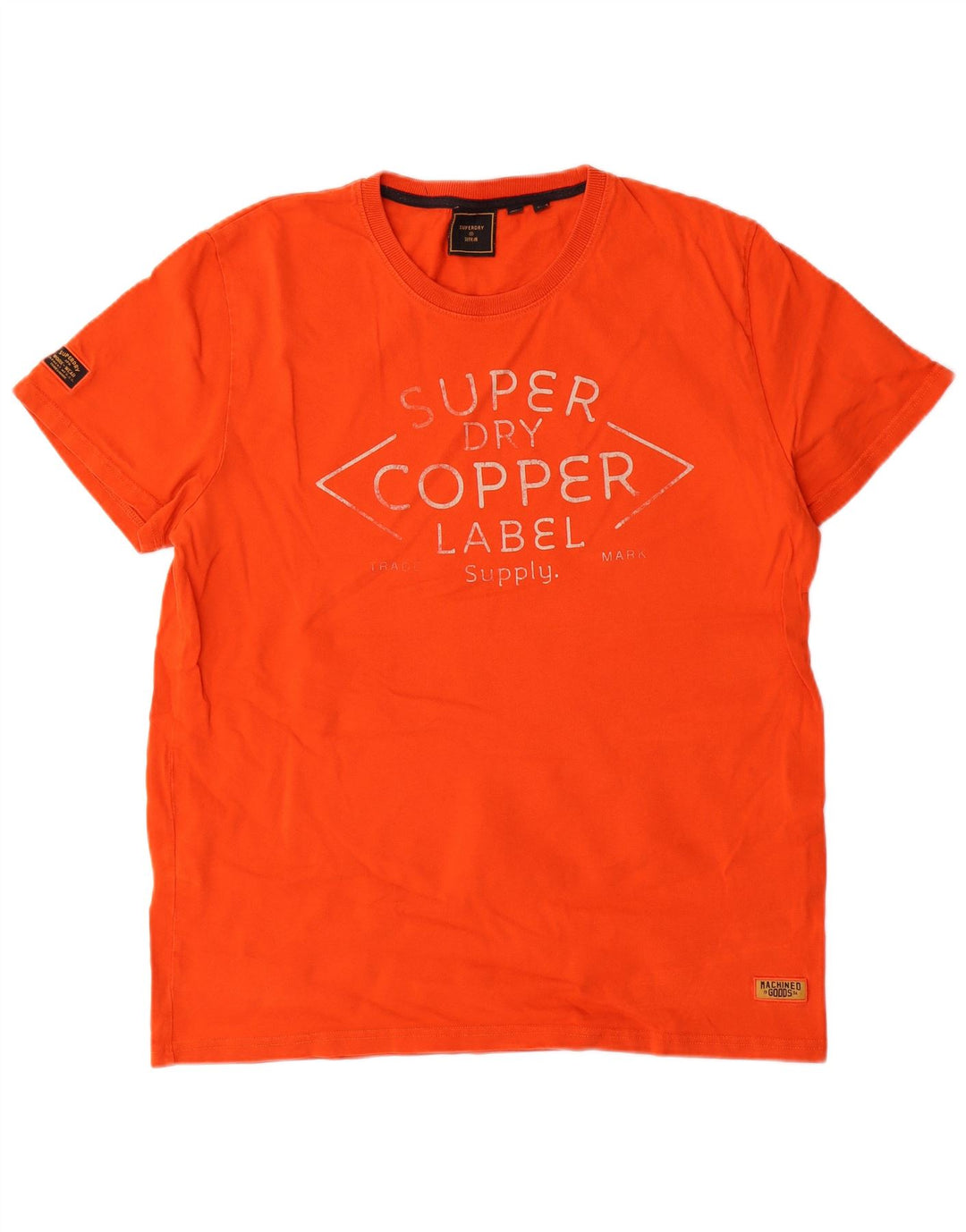 Superdry T-shirt graphique pour homme 2XL Orange Coton