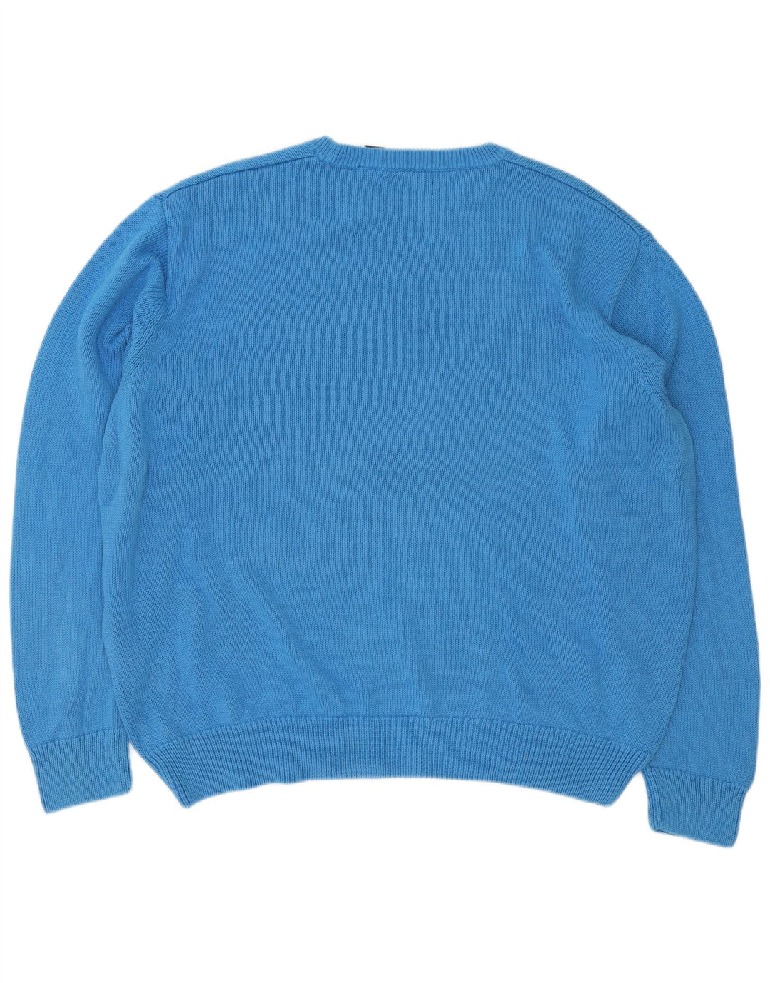 Chaps Pull à col rond pour homme 2XL en coton bleu