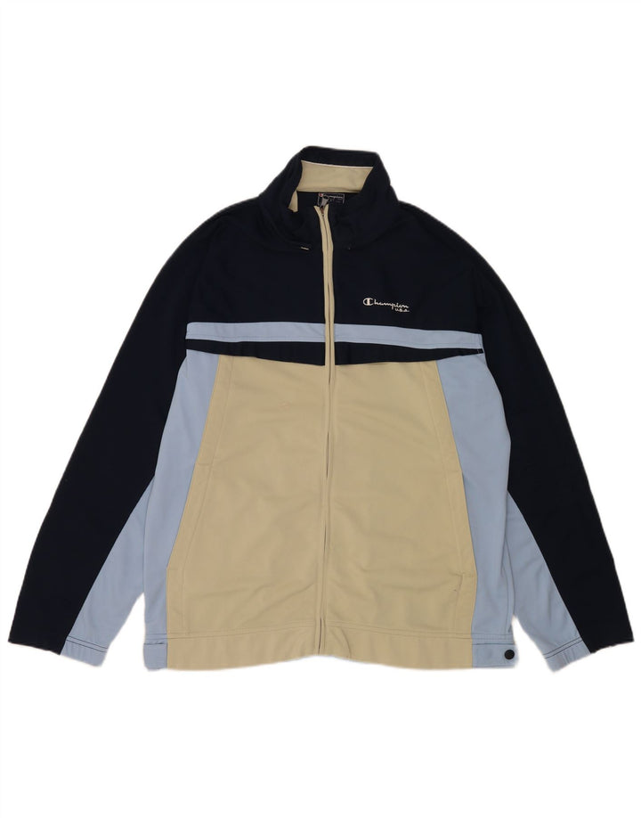 Champion Veste de Survêtement Homme Bleu Moyen Colourblock