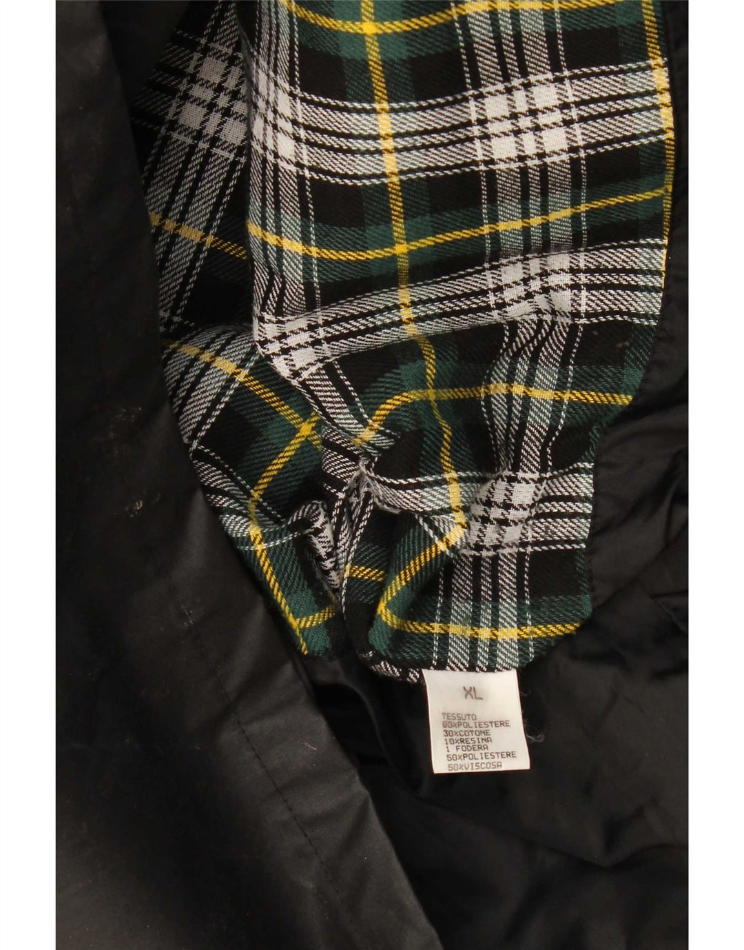 Wikes & Akerman Veste en coton ciré pour homme UK 42 XL Noir Polyester