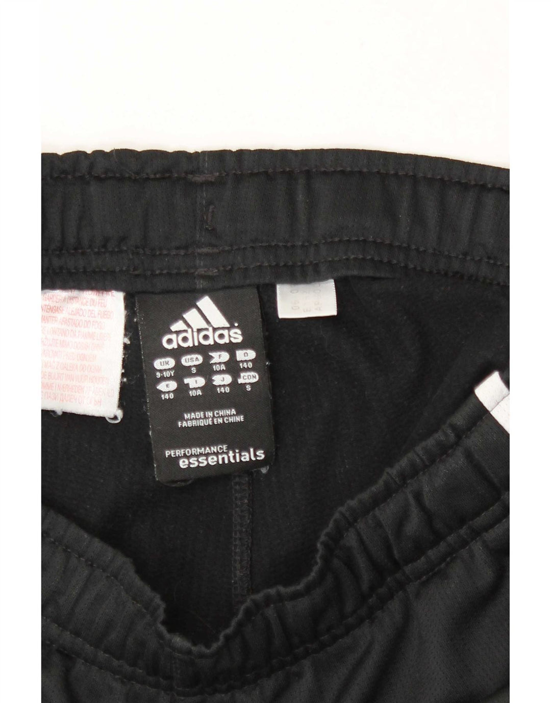 Adidas Short de Sport Garçon 9-10 Ans Noir Polyester