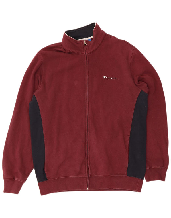 CHAMPION Veste de survêtement pour homme 2XL en coton color block marron