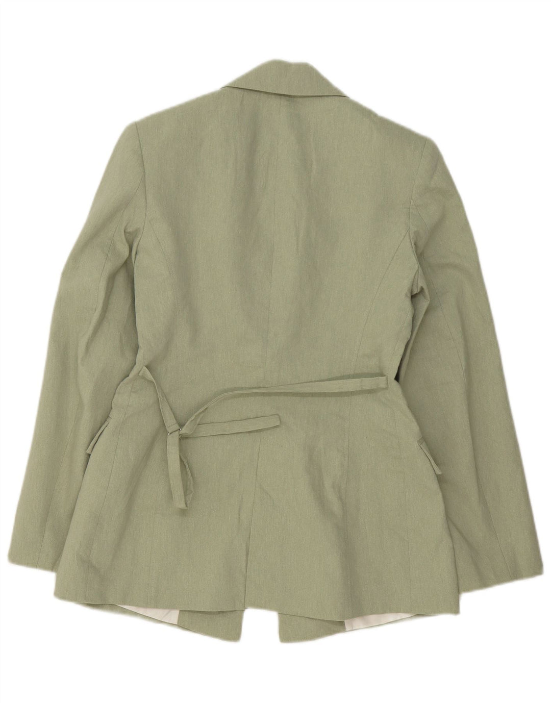 Zara Veste Blazer Ouverte Femme UK 6 XS Vert