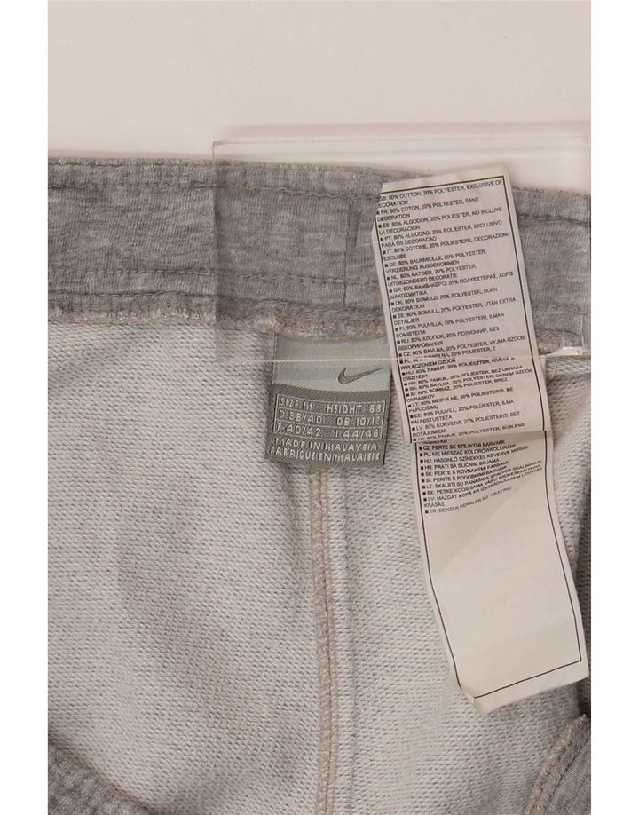 Pantalon de survêtement Nike Femme UK 10/12 Gris Moyen Coton