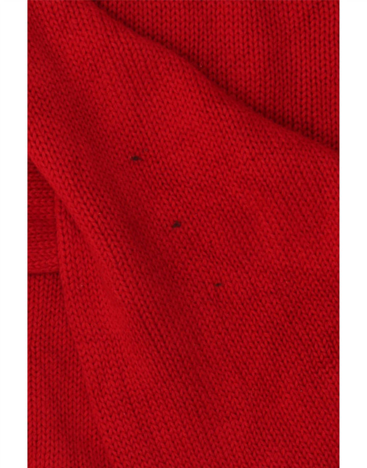 Chaps Pull à col rond pour homme en coton rouge Large
