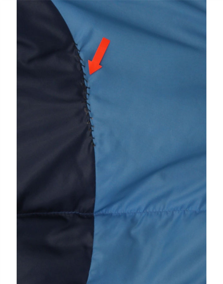 Brunik Veste matelassée pour homme UK 40 Large Bleu Colorblock