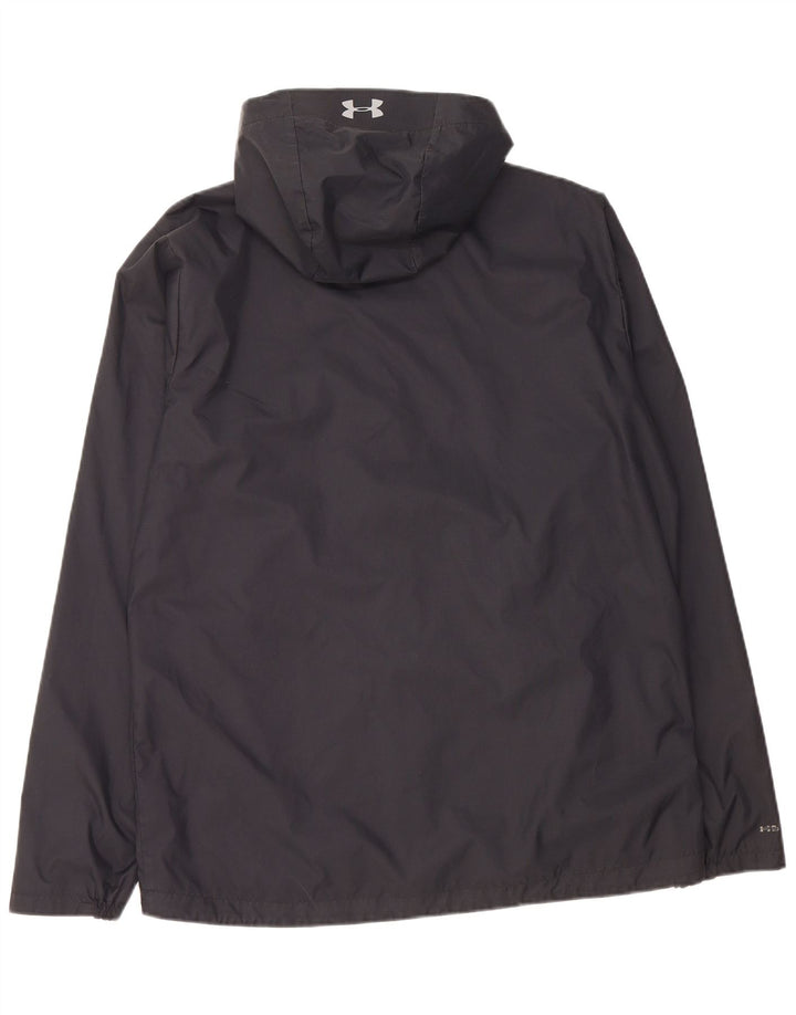 Under Armour Veste de pluie à capuche pour homme UK 40 Large Noir Nylon