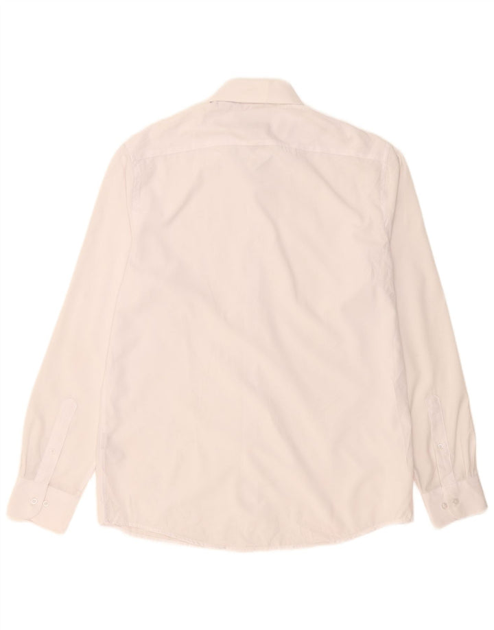 Nautica Chemise slim fit pour homme Taille 16 1/2 Grand polyester blanc