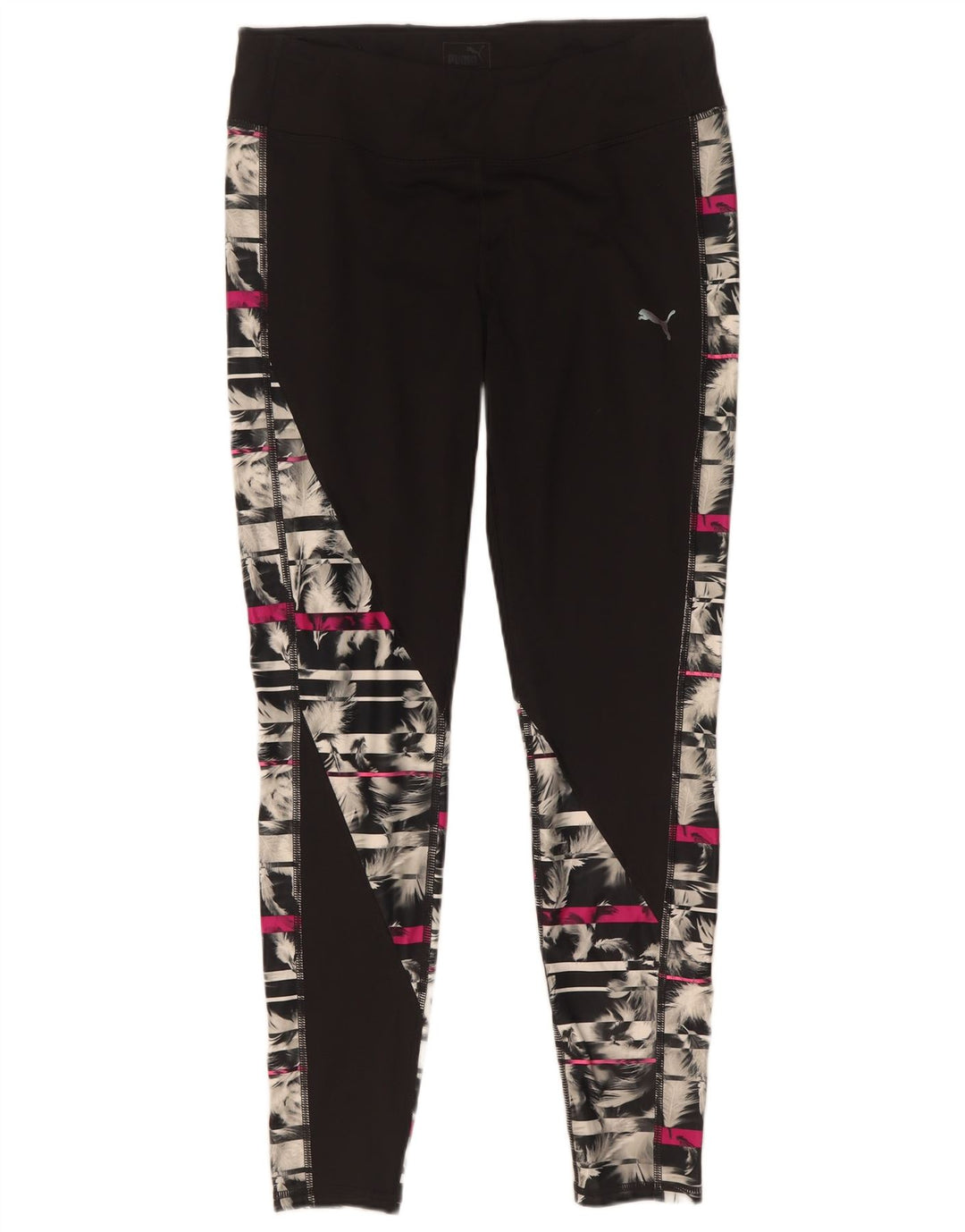 Puma Leggings Femme UK 18 XL Noir Géométrique