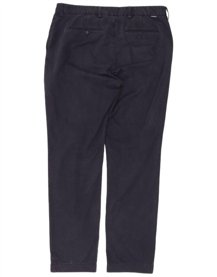 Hackett Pantalon Chino Droit Homme W40 L34 Bleu Marine Coton