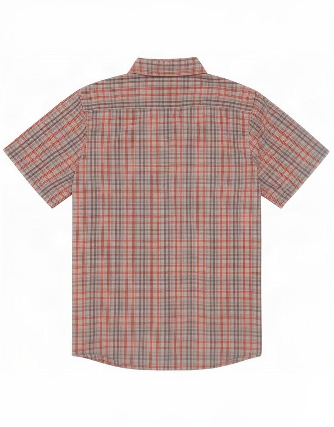 Lee Chemise à manches courtes pour homme, coupe régulière, petit carreaux gris en coton