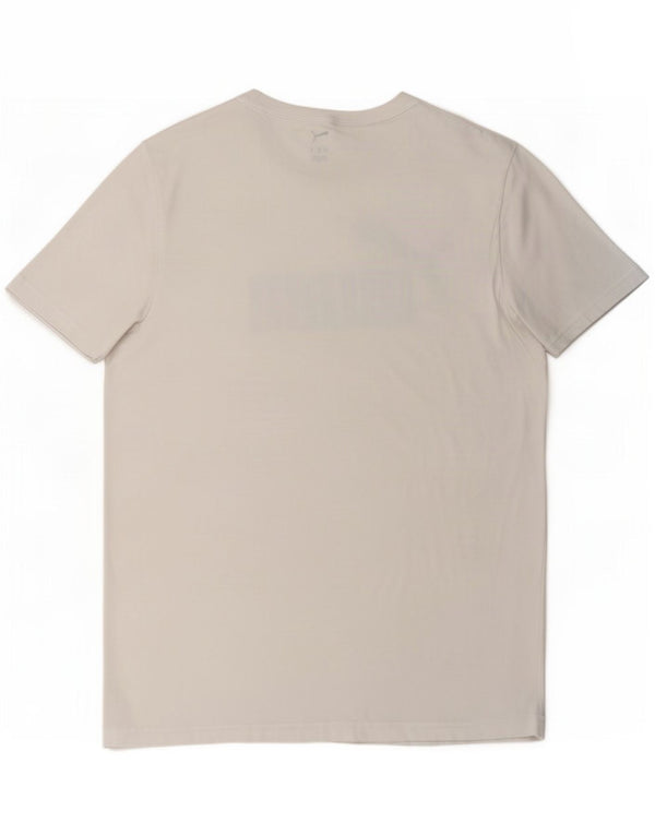 Puma T-shirt graphique pour homme Large Blanc