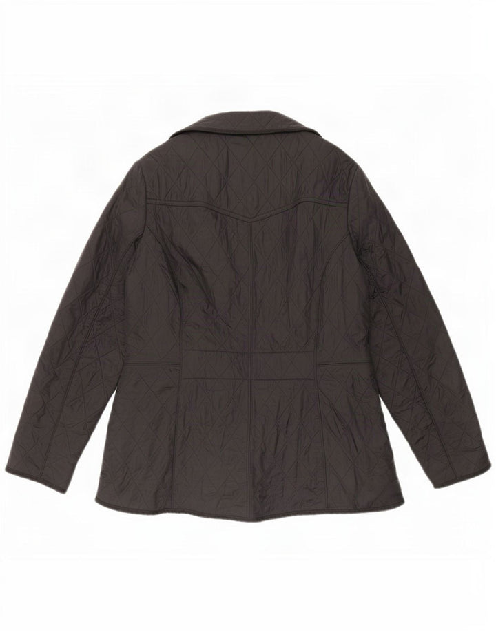 Barbour Veste matelassée pour femme UK 16 Large Noir