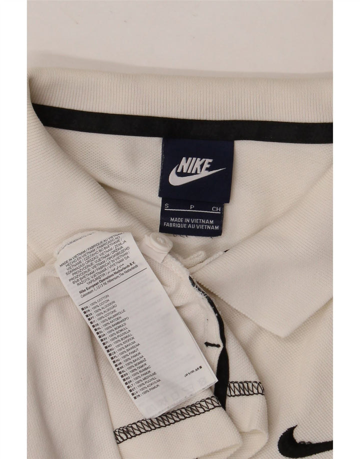 NIKE Polo Homme Petit Blanc Coton