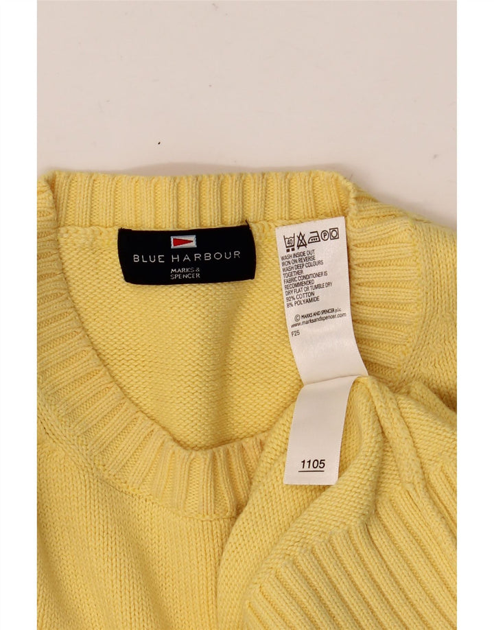 Marks & Spencer Pull Col Ras-du-Cou Blue Harbor Homme Jaune Moyen