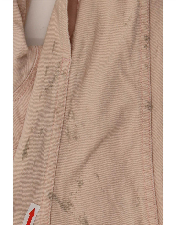 Zara Veste en jean surdimensionnée pour femme UK 6 XS Coton rose