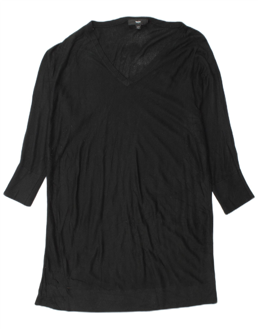 MOSSIMO Robe pull à manches longues chauve-souris pour femme UK 18 XL Acrylique noir