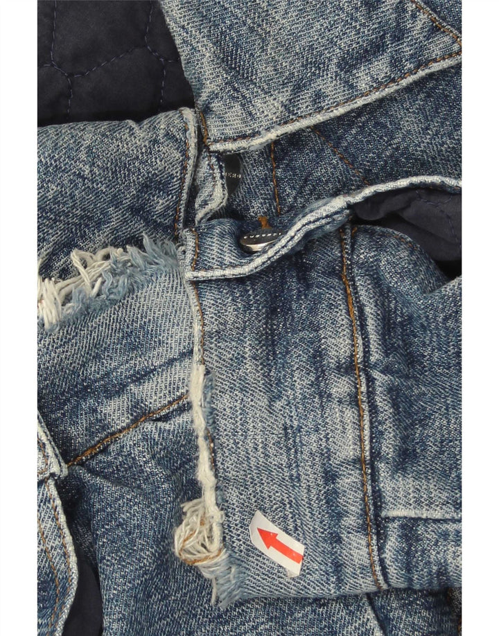 Iceberg Veste en Jean Homme IT 54 2XL Bleu Coton