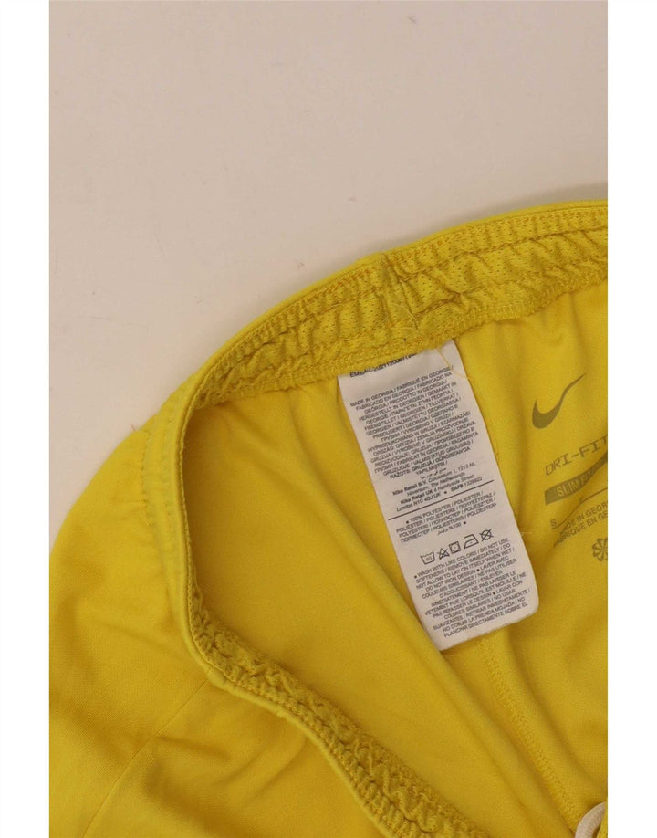 Short de sport Nike Dri Fit Slim pour hommes, petit, jaune, polyester