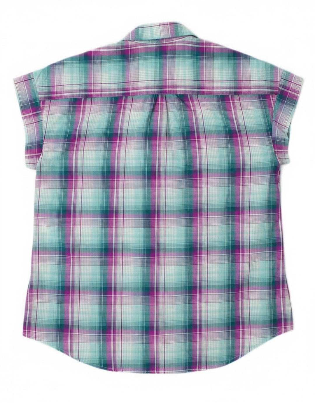 Lee Chemise sans manches Riders pour femme UK 44 Polyester à carreaux vert moyen