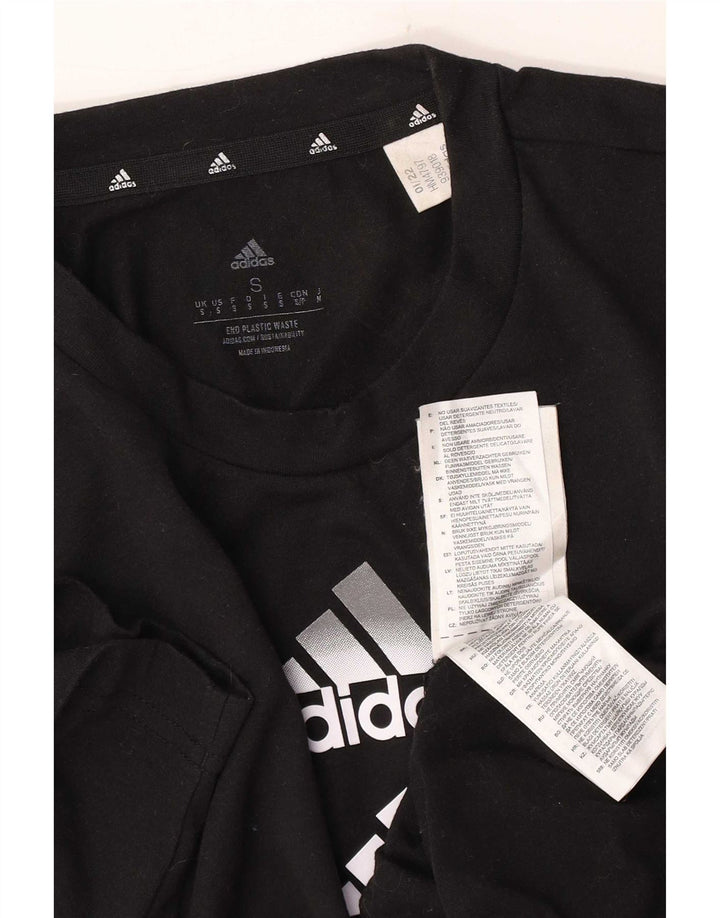 Adidas Hommes Aeroready Graphic T-Shirt Top Petit Noir Polyester