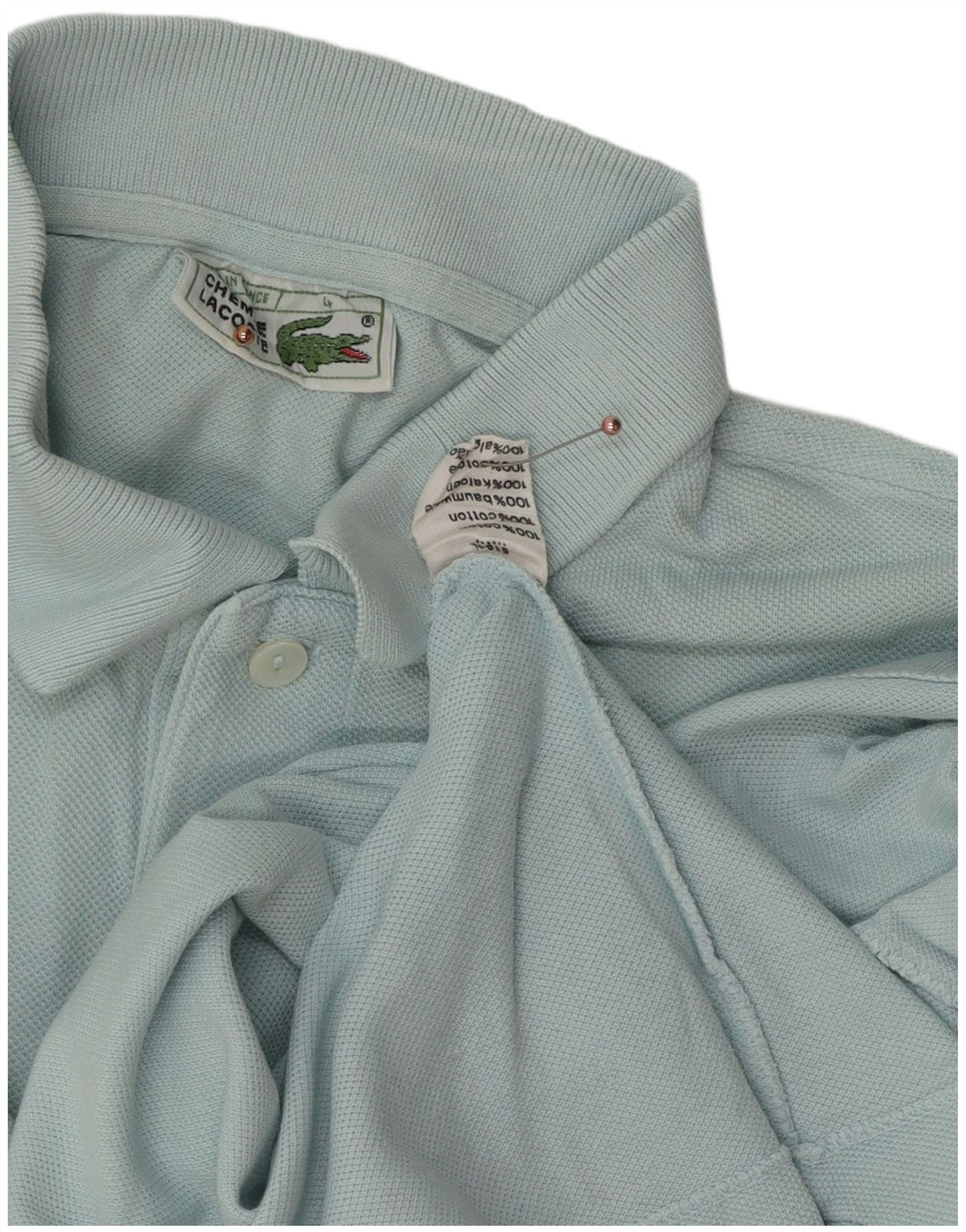 Lacoste Polo Homme Taille 4 Coton Turquoise Moyen