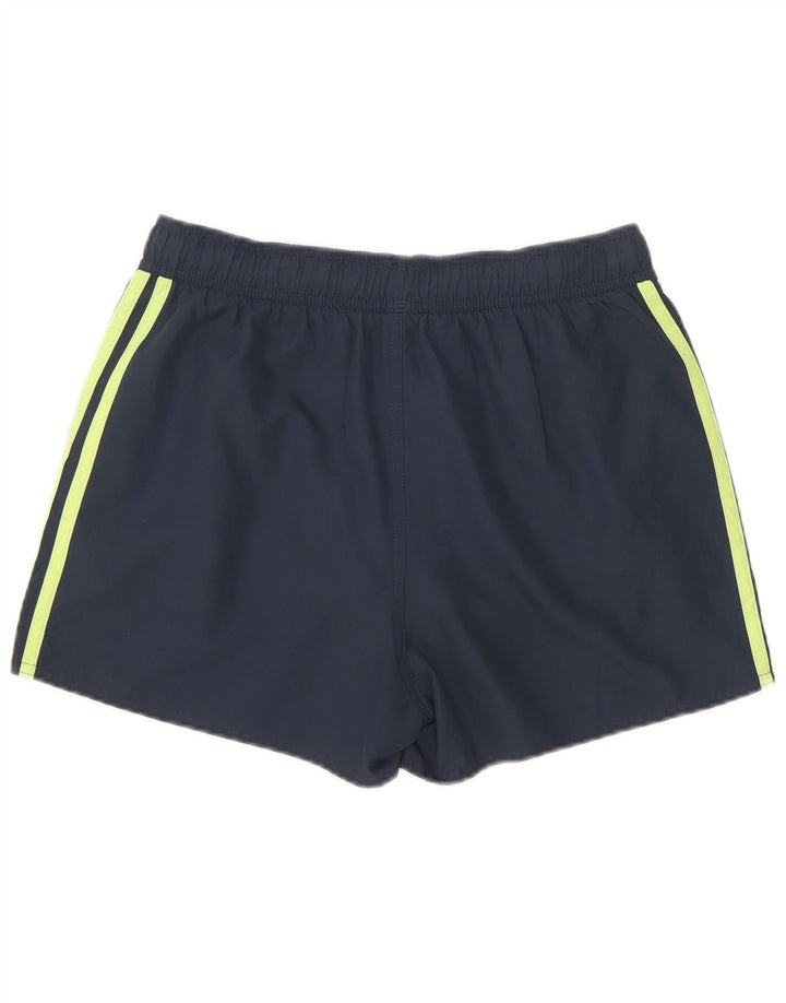 Adidas Short de sport pour femme UK 10 Petit Bleu marine Polyester