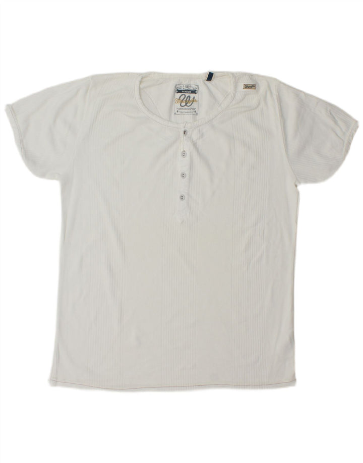 Wrangler T-Shirt Homme Haut 2XL Coton Blanc