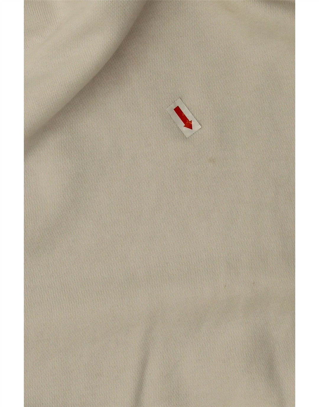 Nike Sweat-shirt court surdimensionné pour femme UK 14 en coton blanc cassé moyen