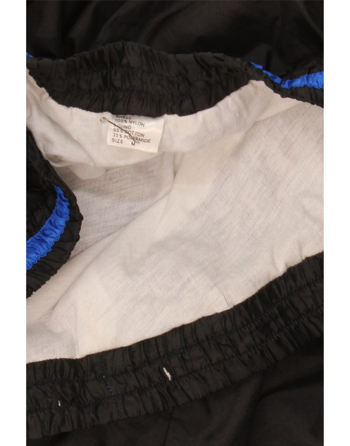 Pantalon de survêtement vintage pour homme Joggers Medium Black Colourblock Nylon