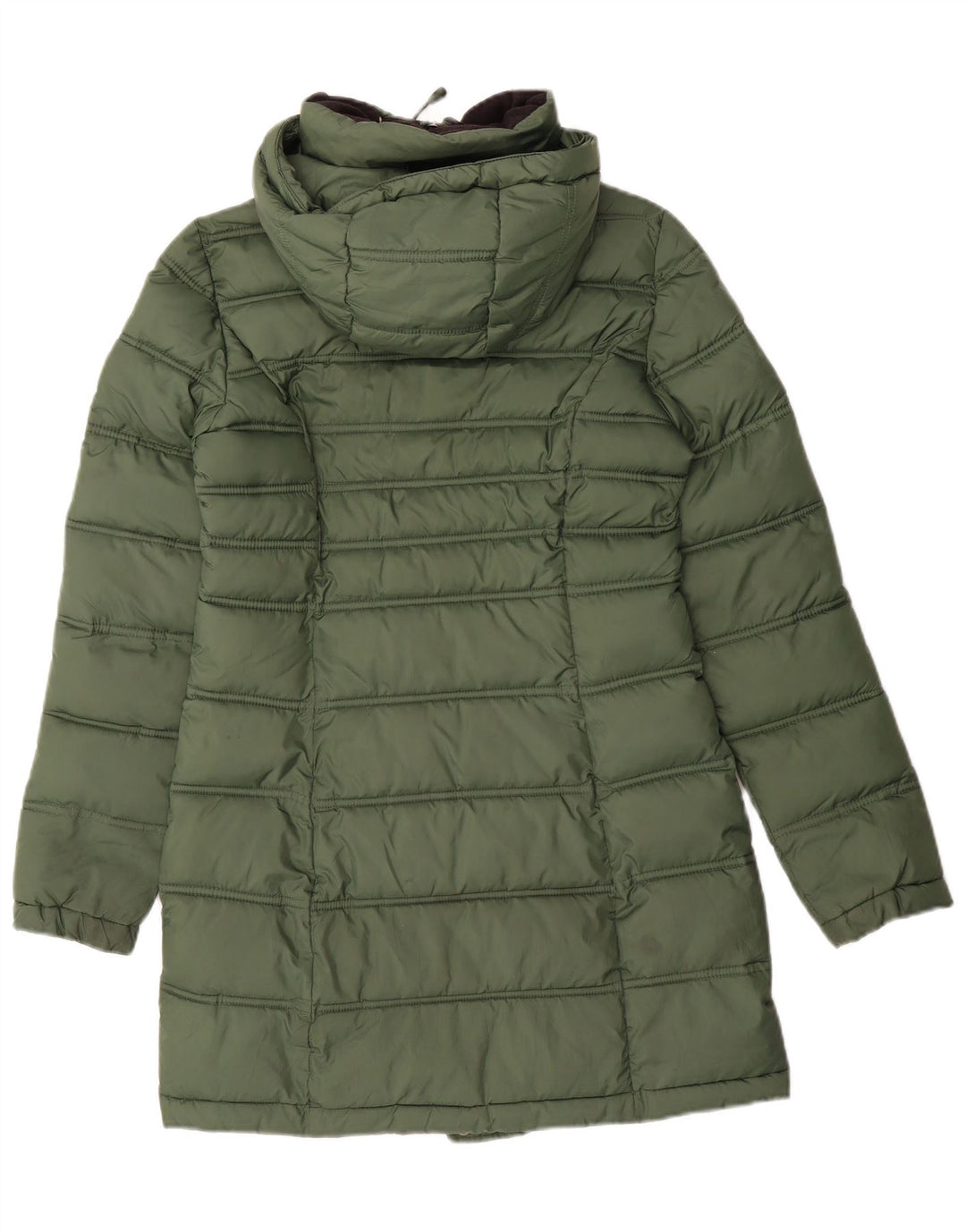 Superdry Manteau rembourré à capuche pour femme UK 6 XS Vert Polyester